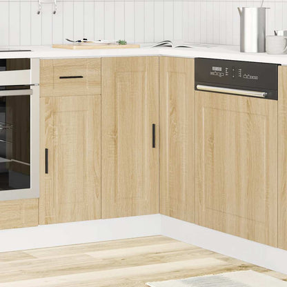 Keuken hoekonderkast "Porto" bewerkt hout sonoma eikenkleurig