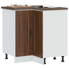 Keuken hoekonderkast Porto 75,5x75,5x81,5 cm bewerkt hout