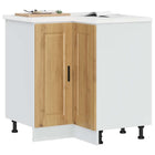 Keuken hoekonderkast Porto 75,5x75,5x81,5 cm bewerkt hout eiken