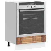 Ovenkast Porto 60x46x81.5 cm bewerkt hout oud houtkleurig