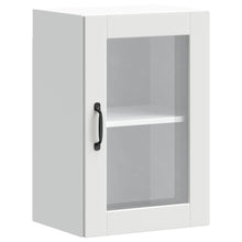 Keukenwandkast met glazen deur Porto wit