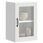 Wall cabinet with glass door Porto white
