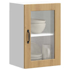 Keukenwandkast 40x31x60 cm bewerkt hout eikenkleur