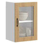 Keukenwandkast 40x31x60 cm bewerkt hout eikenkleur