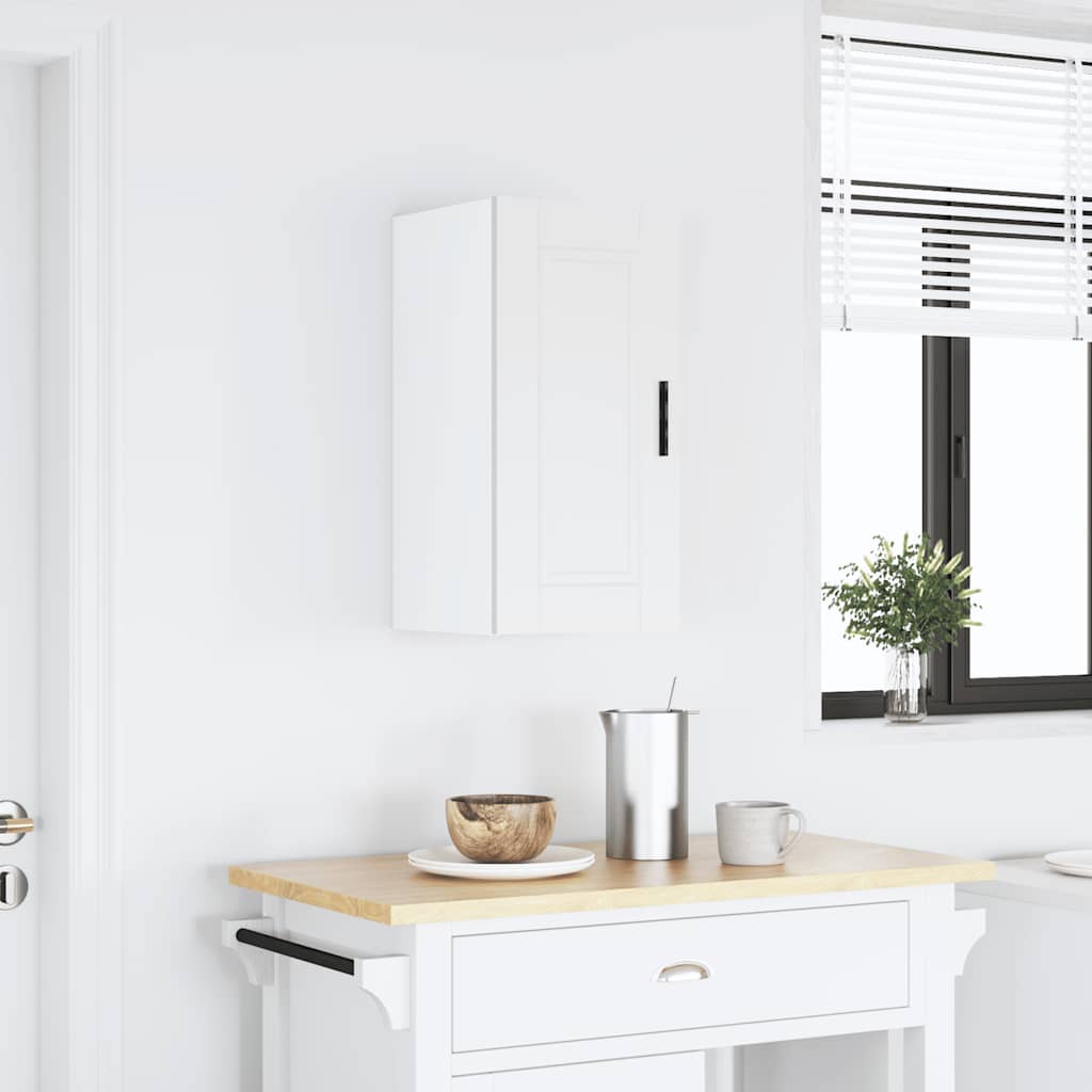Keukenwandkast Porto bewerkt hout wit