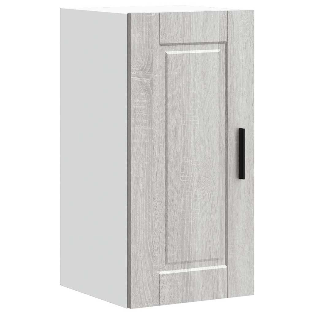 Keukenwandkast Porto bewerkt hout grijs sonoma eiken