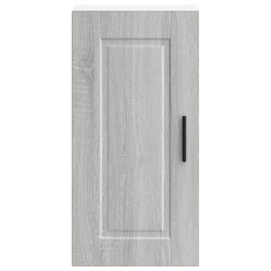 Keukenwandkast Porto bewerkt hout grijs sonoma eiken