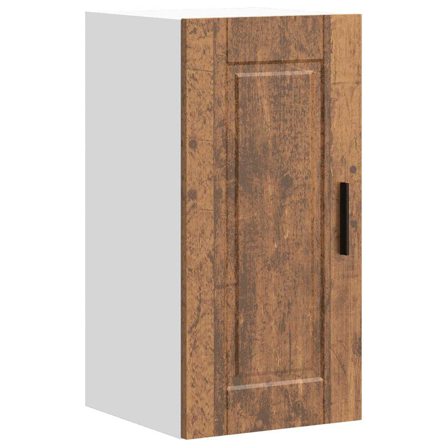 Keukenwandkast Porto bewerkt hout oud houtkleurig