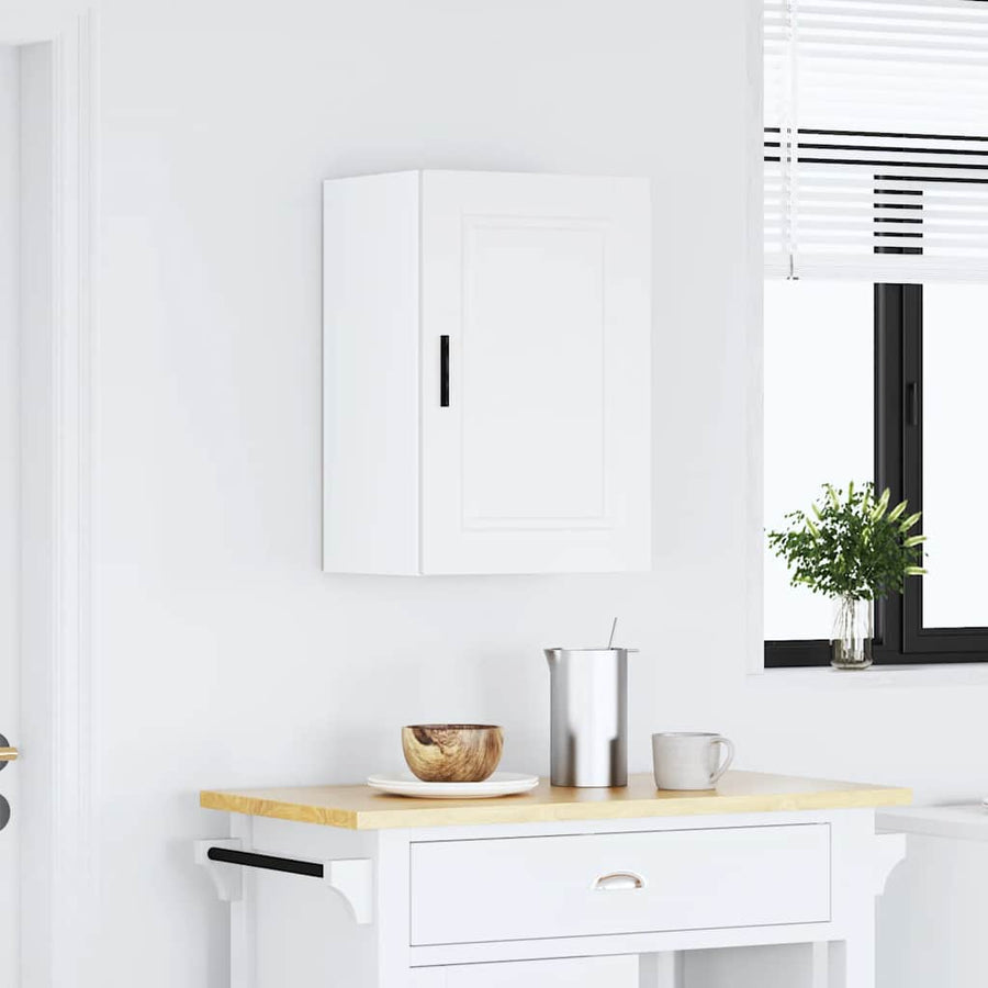 Keukenwandkast Porto bewerkt hout wit