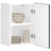 Keukenwandkast Porto 40x31x60 cm bewerkt hout zwart