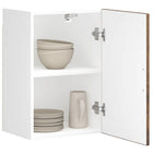 Porto wall unit distressed smoked oak effect