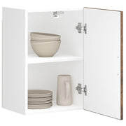 Keukenwandkast Porto 40x31x60 cm bewerkt hout gerookt eiken