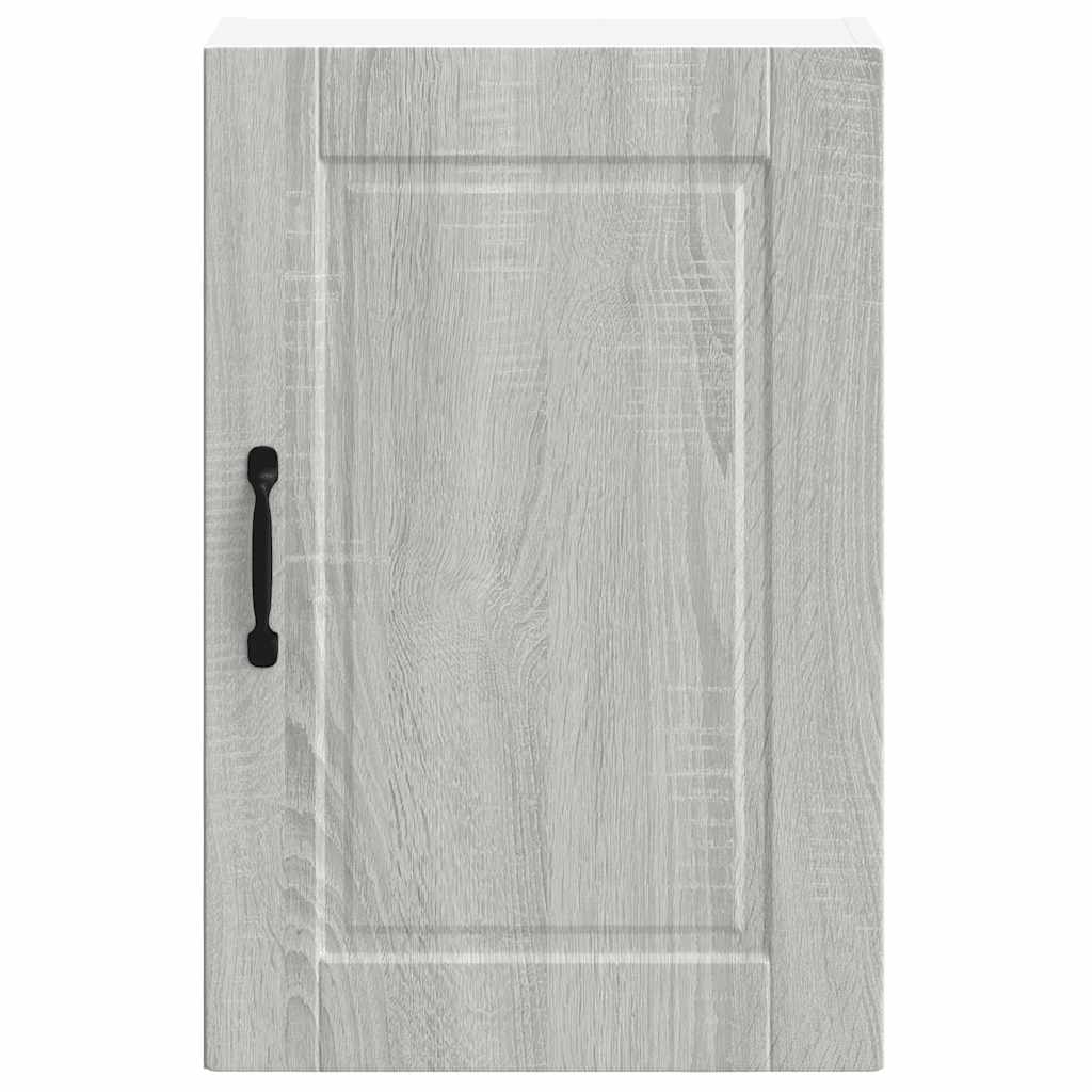 Keukenwandkast Porto bewerkt hout grijs sonoma eiken