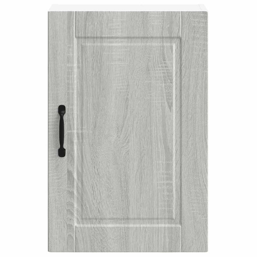 Keukenwandkast Porto bewerkt hout grijs sonoma eiken