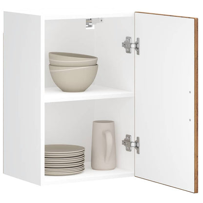 Keukenwandkast Porto bewerkt hout oud houtkleurig