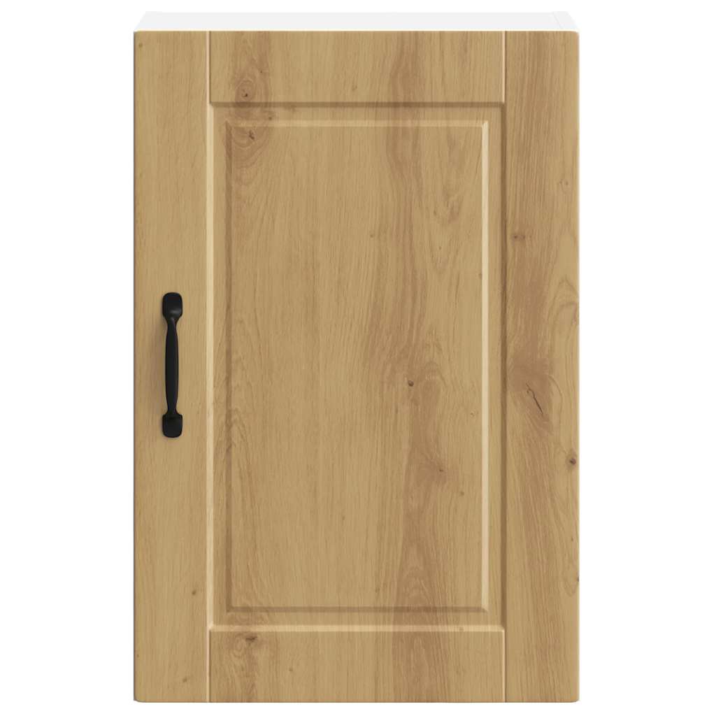 Keukenwandkast Porto bewerkt hout artisanaal eikenkleur