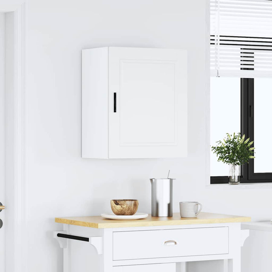 Keukenwandkast Porto bewerkt hout wit