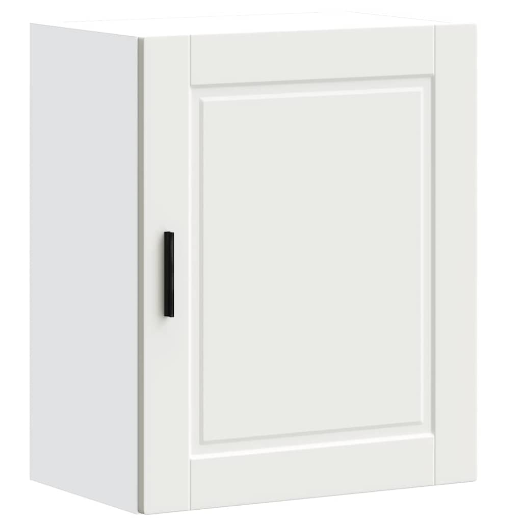 Keukenwandkasten 2 st Porto bewerkt hout wit