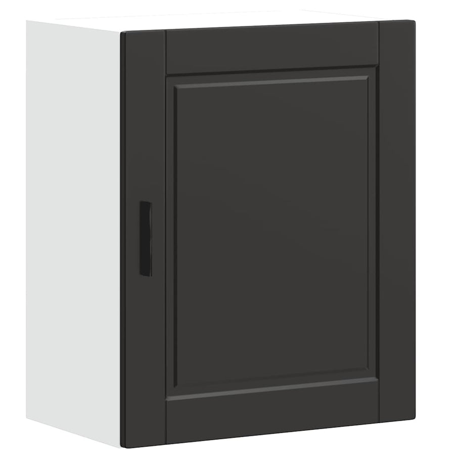 Keukenwandkast Porto bewerkt hout zwart
