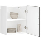 Keukenkast Porto 50x31x60 cm bewerkt hout zwart