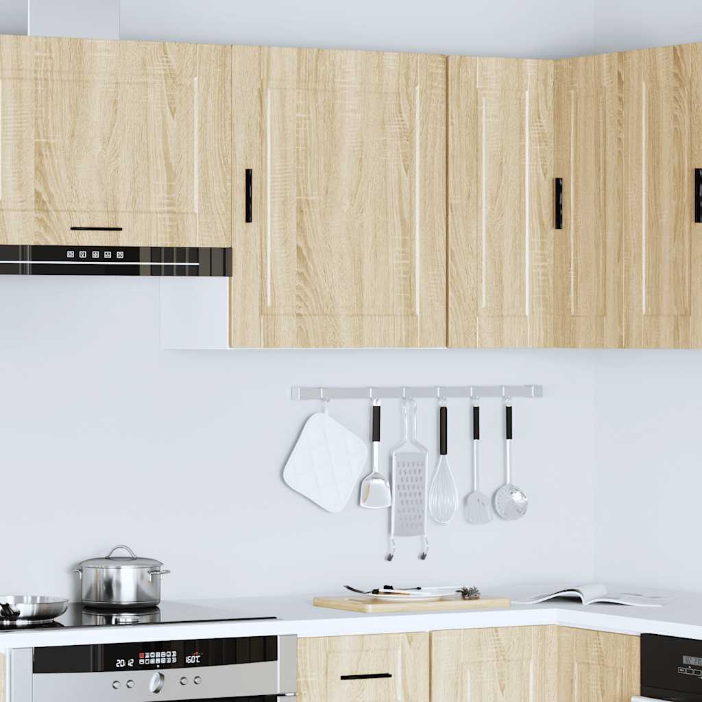 Keukenwandkast Porto bewerkt hout sonoma eikenkleurig