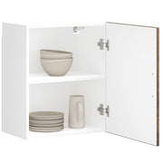 Keukenkasten 2 st Porto bewerkt hout gerookt eiken 50x31x60 cm