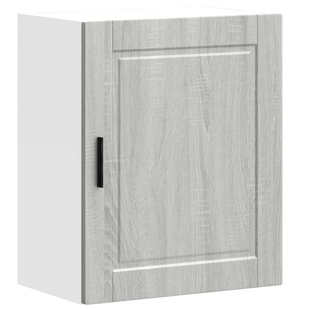 Keukenwandkast Porto bewerkt hout grijs sonoma eiken
