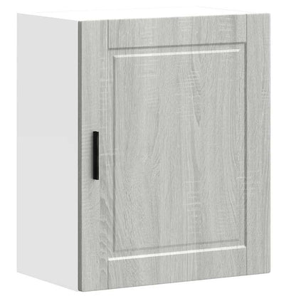 Keukenwandkast Porto bewerkt hout grijs sonoma eiken