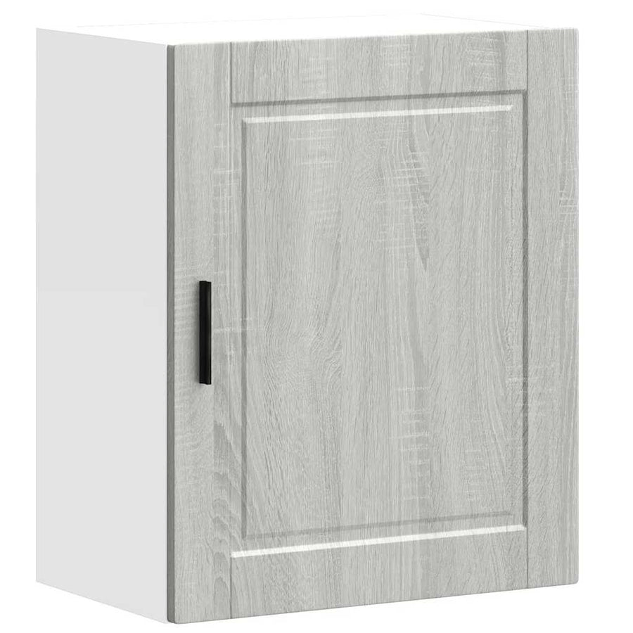 Keukenwandkast Porto bewerkt hout grijs sonoma eiken