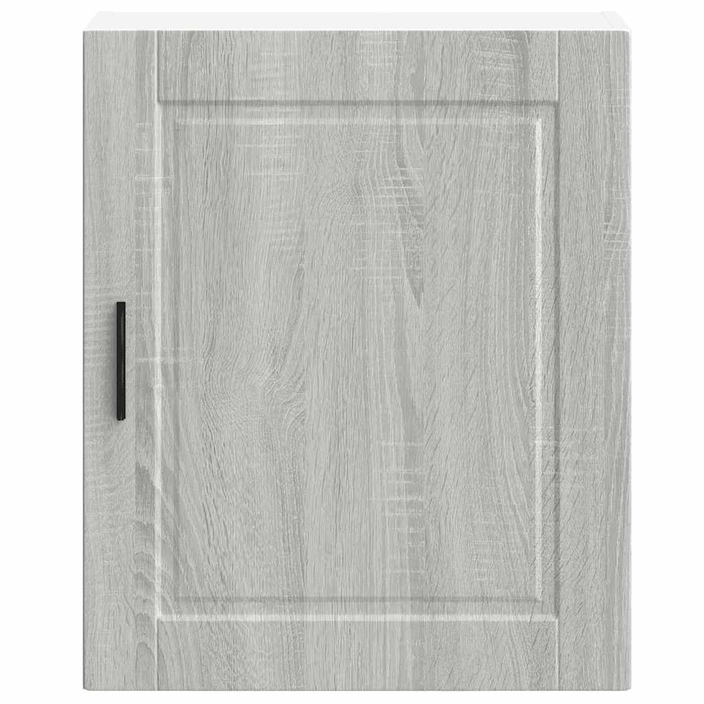 Keukenwandkast Porto bewerkt hout grijs sonoma eiken