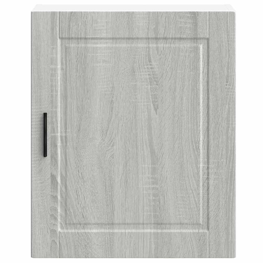 Keukenwandkasten 2 st Porto bewerkt hout grijs sonoma eiken