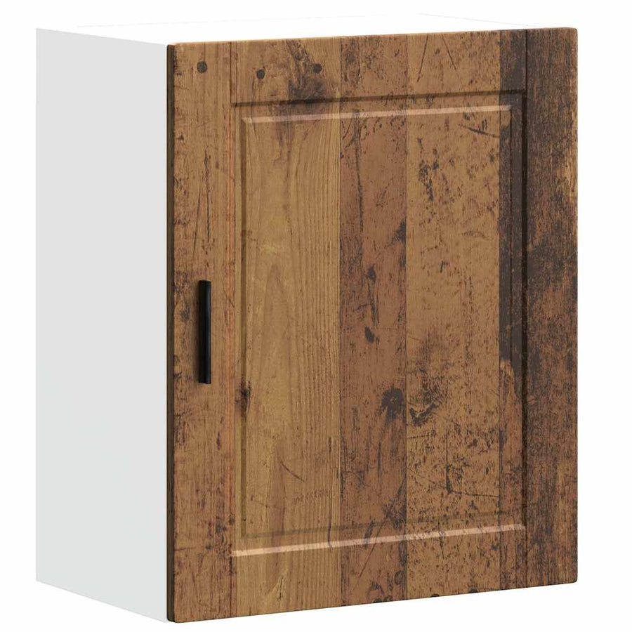 Keukenwandkast Porto bewerkt hout oud houtkleurig