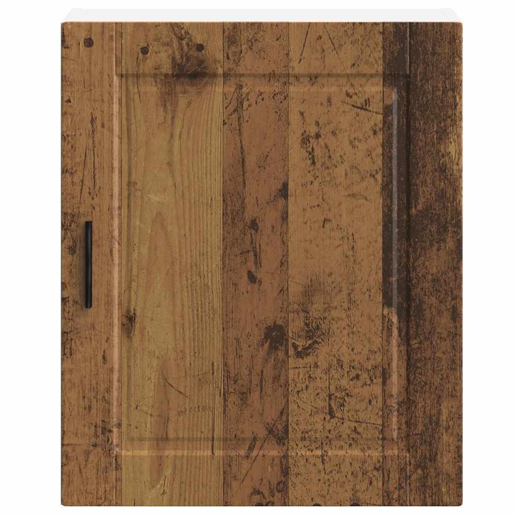 Keukenwandkast Porto bewerkt hout oud houtkleurig
