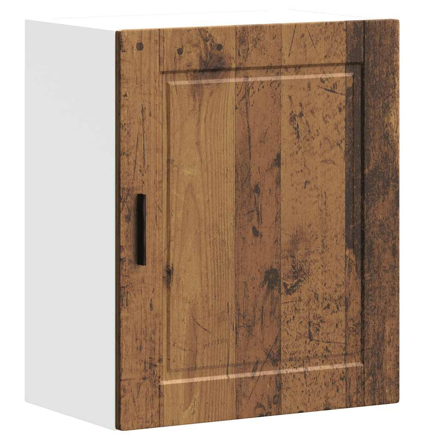 Keukenwandkasten 2 st Porto bewerkt hout oud houtkleurig