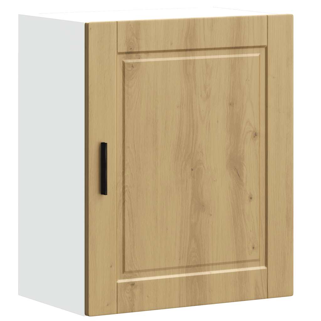 Keukenwandkasten 2 st Porto bewerkt hout artisanaal eikenkleur