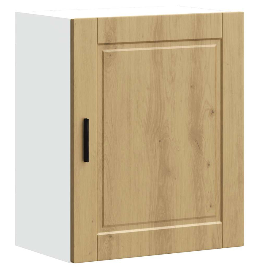 Keukenwandkasten 2 st Porto bewerkt hout artisanaal eikenkleur