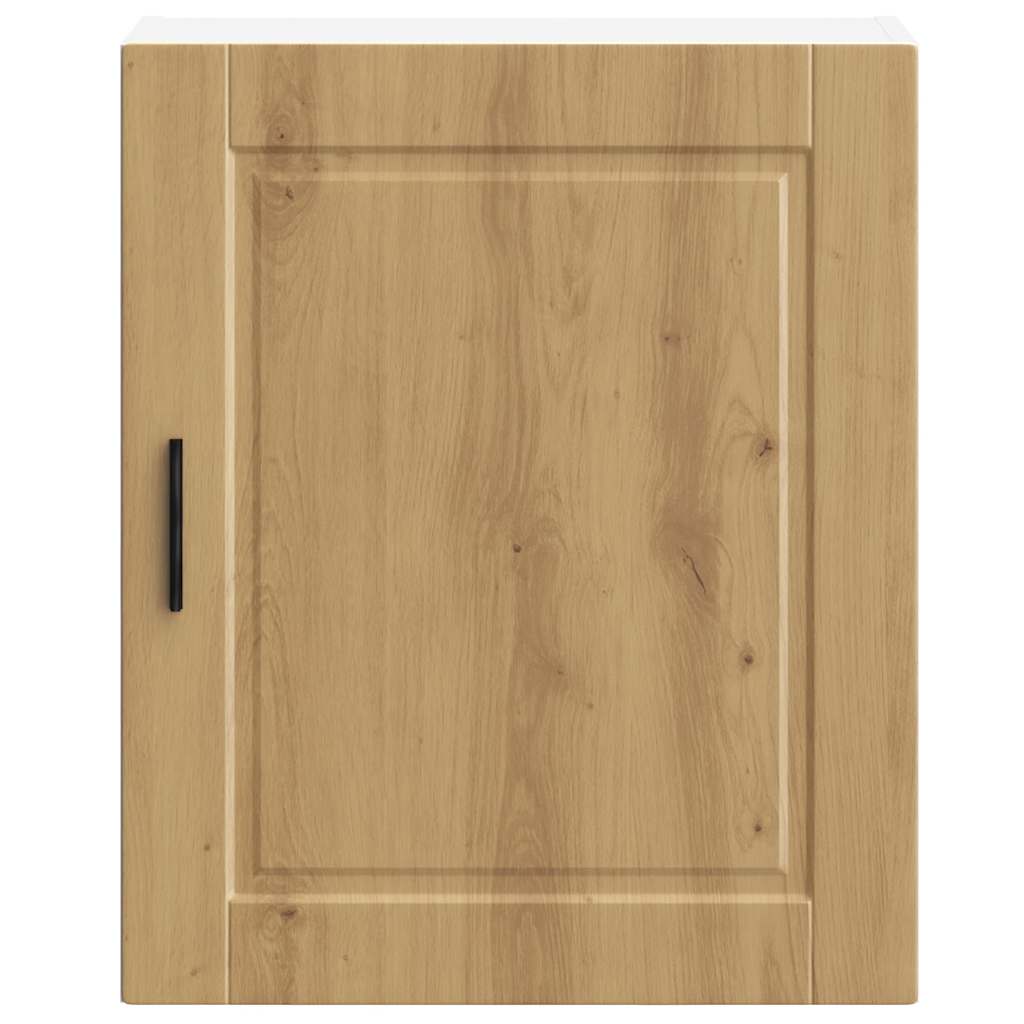 Keukenwandkasten 2 st Porto bewerkt hout artisanaal eikenkleur