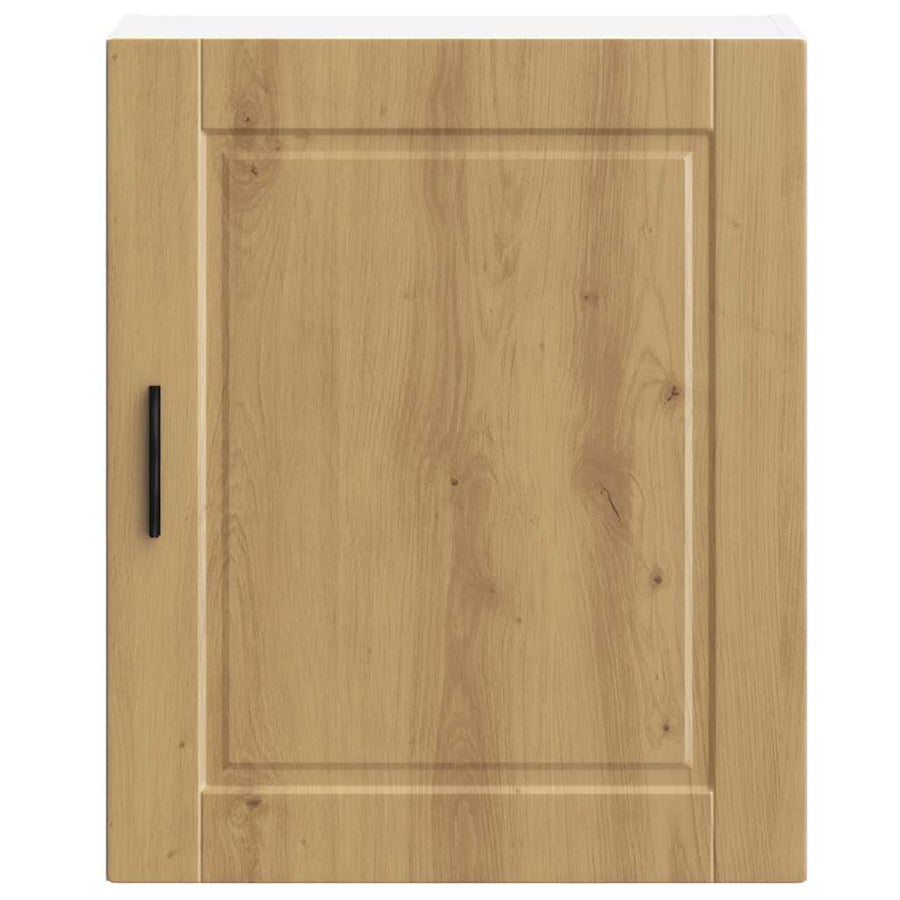 Keukenwandkasten 2 st Porto bewerkt hout artisanaal eikenkleur