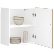 Keukenkast Porto 2 st bewerkt hout eikenkleur 50x31x60 cm