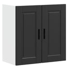 Porto Black Treated Wood Wall Cabinet