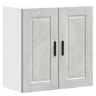 Keukenbovenkast Porto 60x31x60 cm betongrijs bewerkt hout