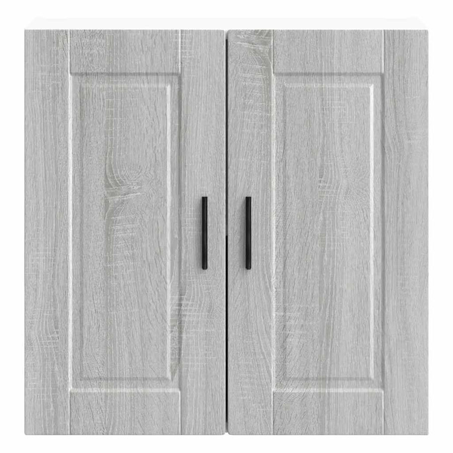 Keukenwandkast Porto bewerkt hout grijs sonoma eiken