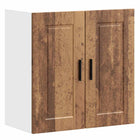 Keukenwandkast Porto 60x31x60 cm bewerkt hout oud houtkleurig