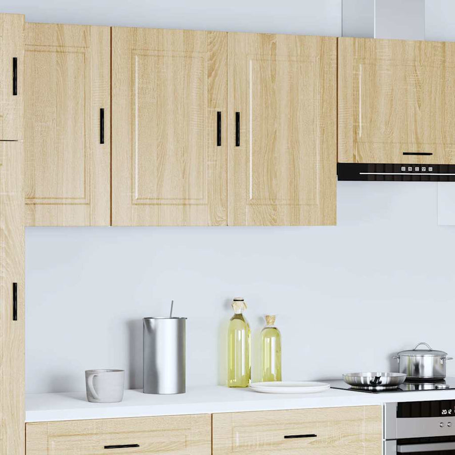 Keukenwandkast Porto bewerkt hout sonoma eikenkleurig