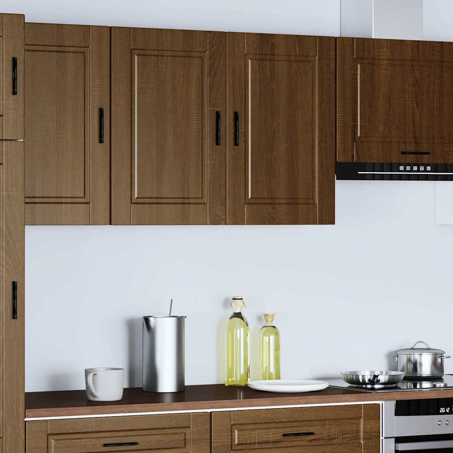 Keukenwandkast Porto bewerkt hout bruin eikenkleur