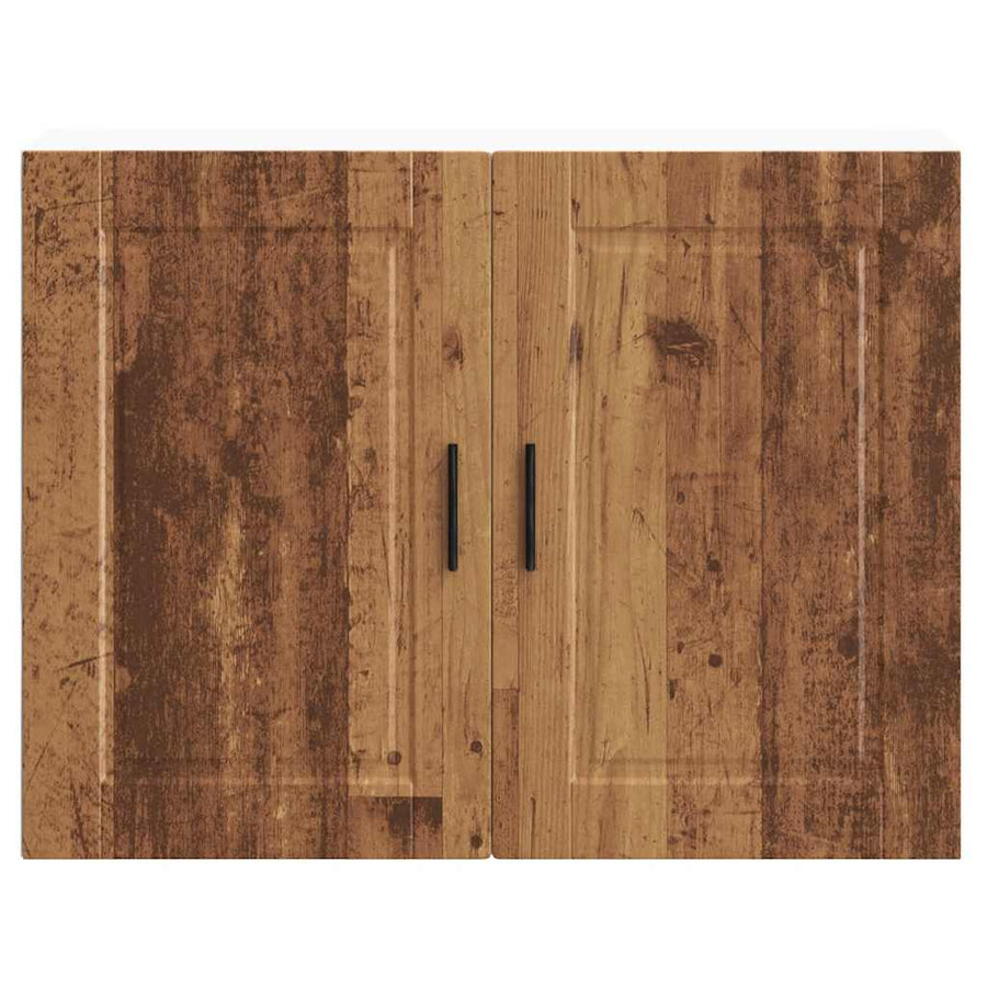 Keukenwandkast Porto bewerkt hout oud houtkleurig