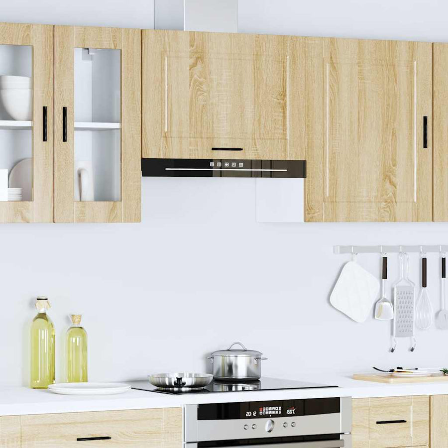 Keukenwandkast Porto bewerkt hout sonoma eikenkleurig