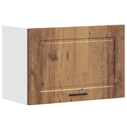 Keukenwandkast Porto bewerkt hout oud houtkleurig