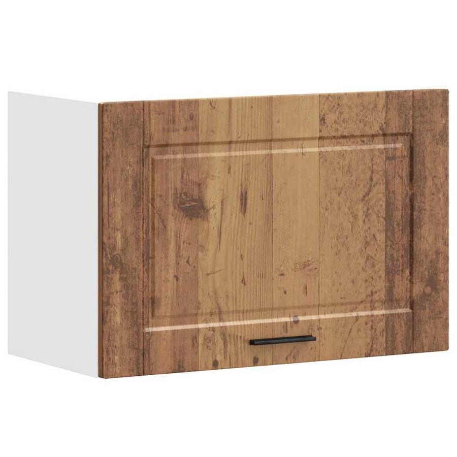 Keukenwandkast Porto bewerkt hout oud houtkleurig