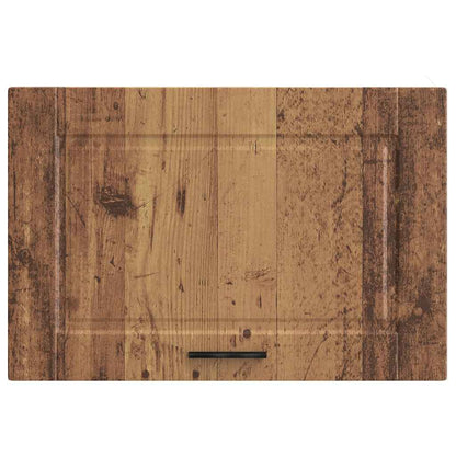 Keukenwandkast Porto bewerkt hout oud houtkleurig